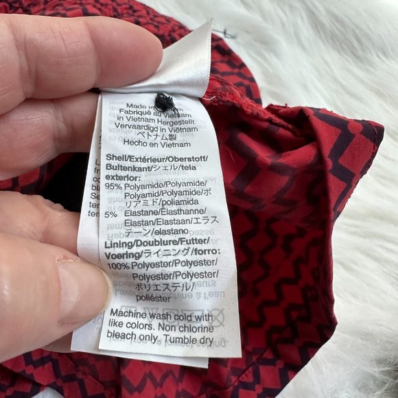 J Crew Swim Trunk 6" inseam Red Navy Print XL Beach Pool Preppy Vacation #AH834 - Picture 10 of 11